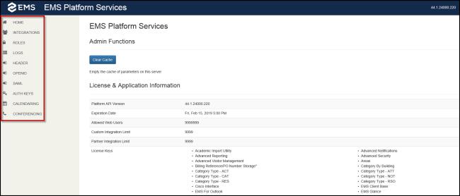 CHAPTER 7: Configure Platform Services in the Admin Portal EMS Platform