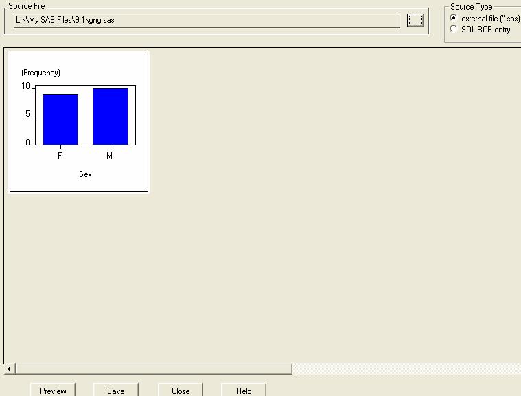 htm'; proc print data=dataset1; Ods html close; In the Results Viewer window, the style of Barrettsblue will show the following: CREATE STYLISH GRAPHS AND SOURCE CODE Creating graphs in SAS has never