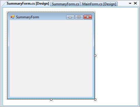 Creating New Forms - 3 Click on tabs to switch