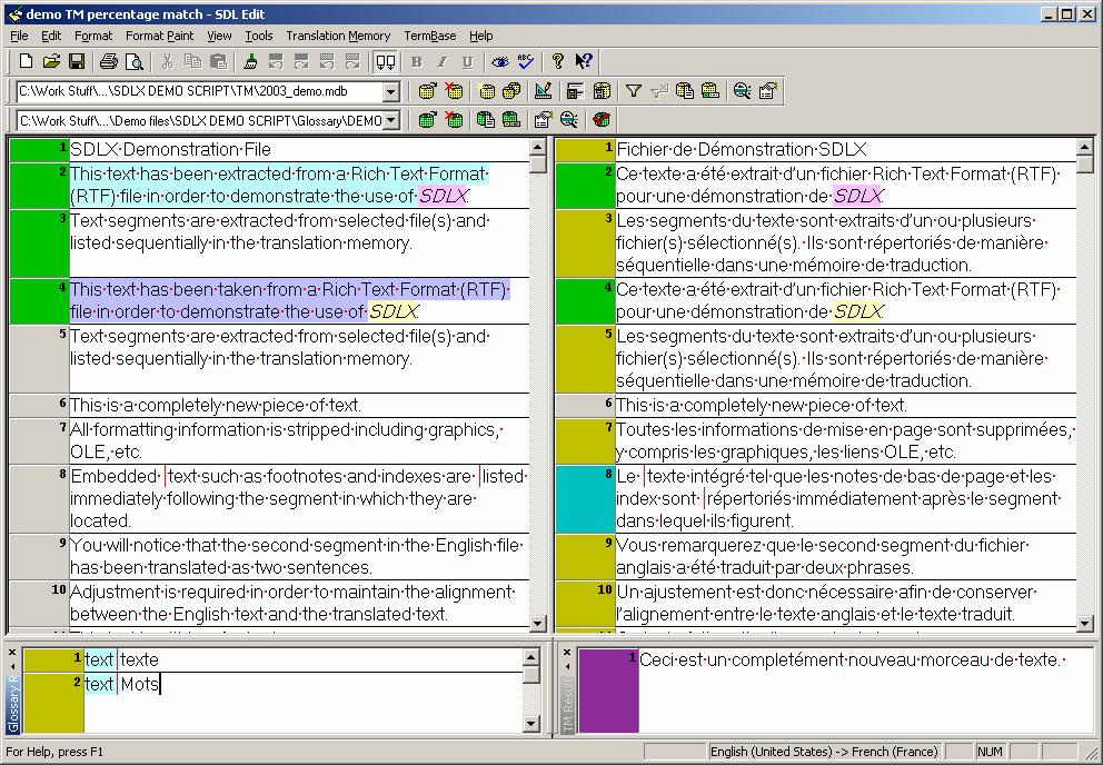 The SDL Edit screen Translation is performed on the SDL Edit screen.
