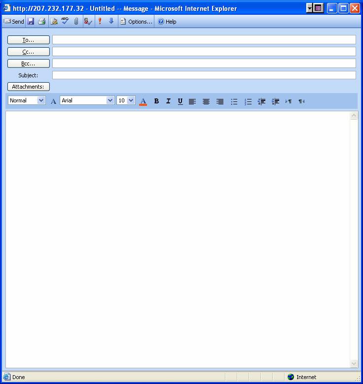 Lets start with the toolbar: The New function is common to every application in the Outlook Web
