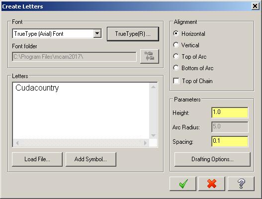 C. Save As CUDACOUNTRY RADIAL Step 1. Click Save As (Ctrl-Shift-S) on the Quick Access Toolbar QAT. Step 2. Key-in CUDACOUNTRY RADIAL for the filename and press ENTER. D. Create Cudacountry Letters.