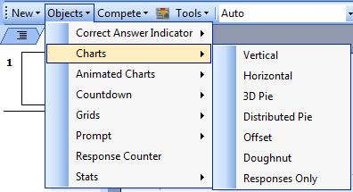 Select a different correct answer indicator from the Objects menu to change the current correct answer indicator on the slide.