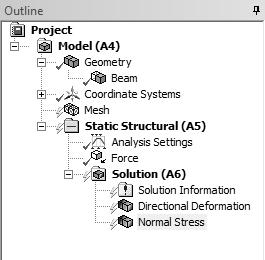 In the Details pane change the Orientation to Y Axis. The Project Outline pane now appears as shown below.