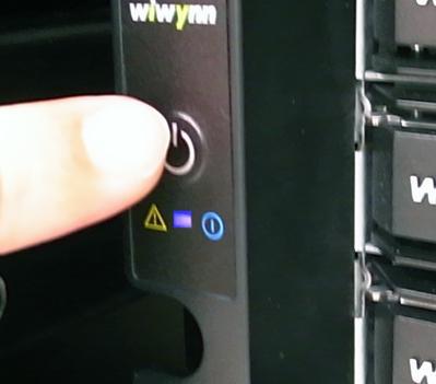 Removal of Wiwynn SV30 from Rack If the system is powered on, please press the power/log button to