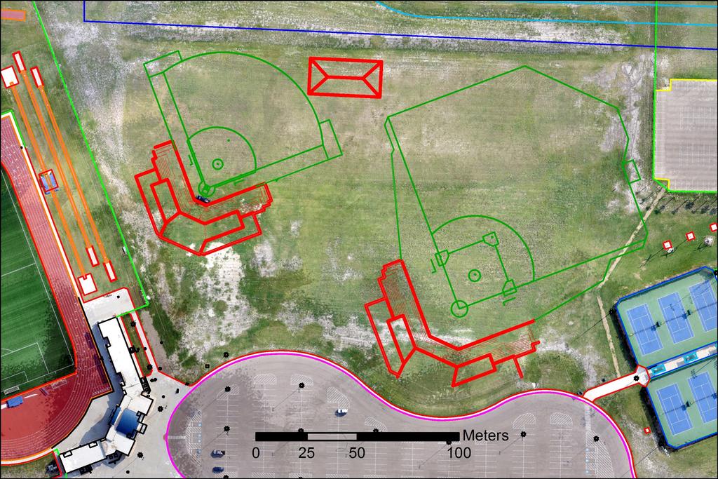 Vertical Assessment The vertical accuracy of the topographic data derived from the UAS was compared to an airborne Lidar survey acquired over the same area in 2011.