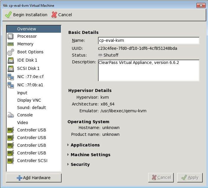 Figure 65 Continue to the steps in the next section, "Add a Hard Disk to the KVM Virtual