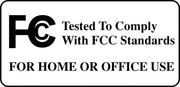 2.4 FCC Radio Frequency Interference statement This equipment has been tested and found to comply with the limits for a class B digital device, pursuant to Part 15 of the FCC Rules.