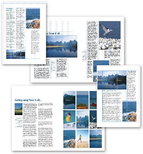 grid layout for any type of publication.