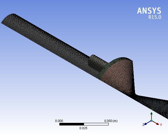Each webstep new 3D model was as modeling into Ansys design modular with changes parametric dimension. Also analysis done with minimum time then, we have to model of 1/4 th geometry of grain. C.