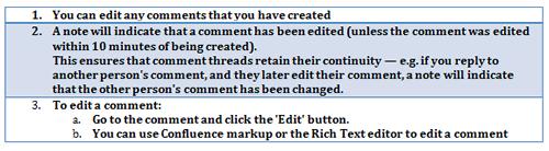 Deleting Comments Editing Comments Attaching Files An attachment is any file that is included with your page.