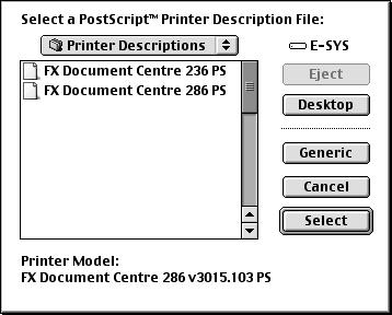 This automatically searches for the printer and sets the PPD file.