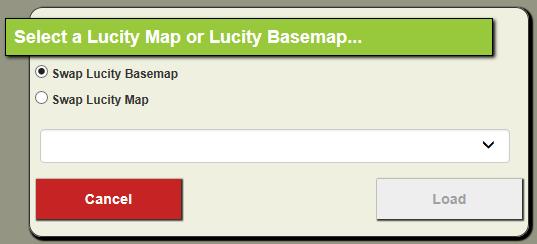 Swap Lucity Map or Basemap A user may have more than one Web Map assigned, defined in Lucity Administration.