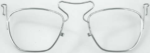 This metal clip is glazeable with all kinds of lens materials and from any optician, because the certified