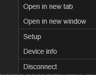 RECORDER RIGHT-CLICK MENU Use the Recorder Right-Click menu to manage recorders in the Recorders list. Open in new tab Open the recorder in a new Command Station tab.