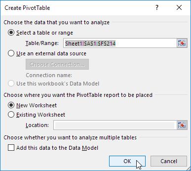 How to drag the required field in the pivot table?