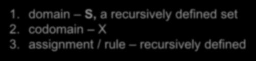 Recursive definitions, part 3 Rosen Sec 5.