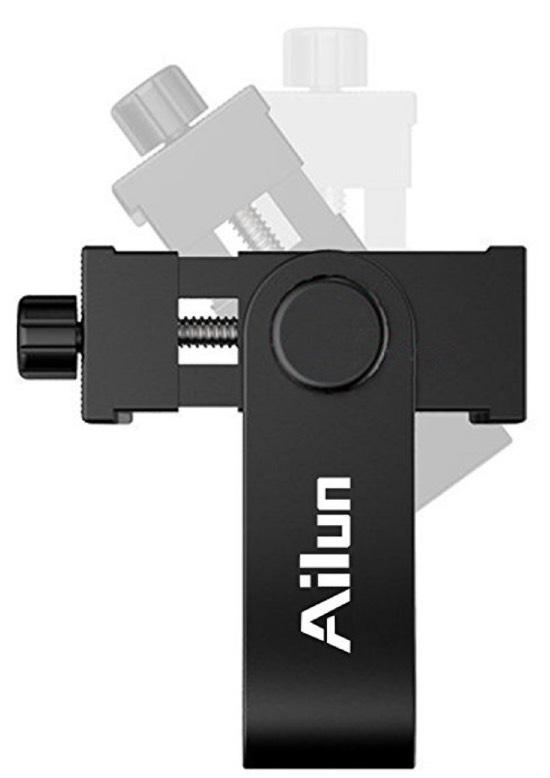 Phone Tripod Mount Ailun Phone Holder Adapts to any phone, from iphone 6 - X; to Galaxy S7 - S9, Edge and More This item completes the transformation of your light stand to a tripod, because it does