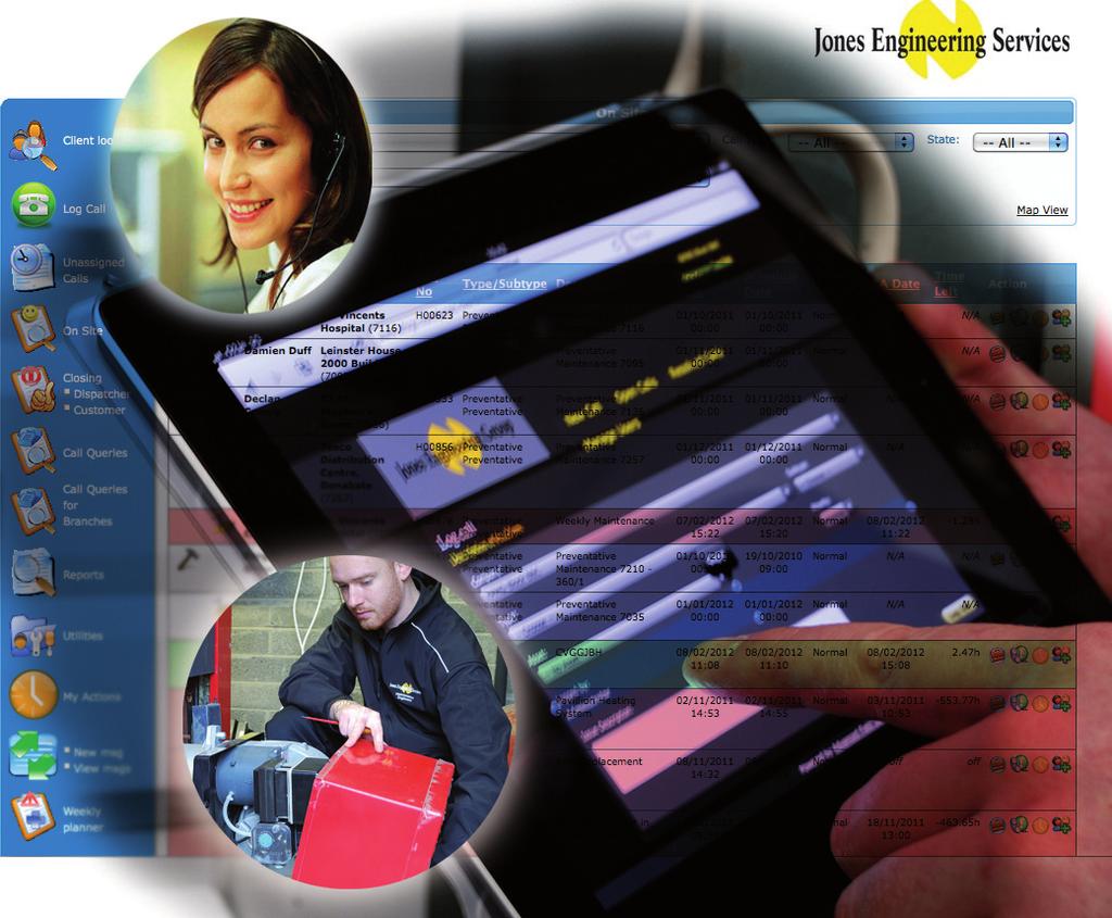 How we do it Jones Engineering Services use the latest in field management software which intelligently manages and co-ordinates work, delivering full integration and online access to our clients.