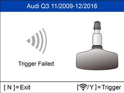 If sensor is bad (shown right) on tool,