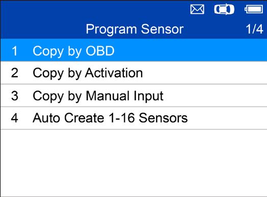 be copied and press Y to program the new MX-Sensor - Sensor programmed.