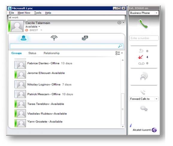 1 My Instant Communicator for Microsoft Lync My Instant Communicator for Microsoft Lync is a new desktop integration that enhances Microsoft IM & Presence functions with Alcatel-Lucent unified