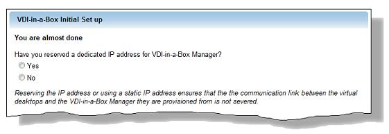 The External Management check box appears only if your hypervisor is VMware ESXi. 3. If you selected Active Directory, in the IP Address box, type the IP address hosting the database. 4.