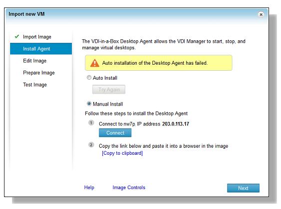 Install the Desktop Agent manually Dec 20, 2012 The VDI-in-a-Box Desktop Agent resides on each desktop created from the image. vdimanager communicates with the desktop through the agent.