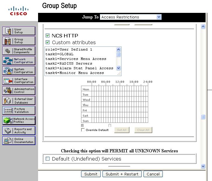 Chapter 15 Importing Tasks Into ACS Figure 15-9 Export Task List Page Step 5 Highlight the text inside of the TACACS+ Custom Attributes, go to the menu of your
