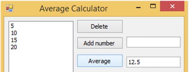 calculates average a