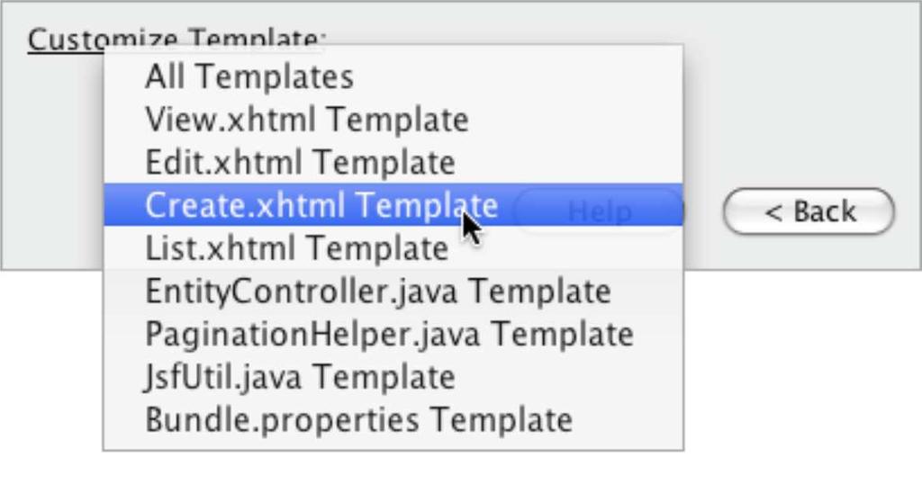 In general, you can access and make changes to all templates maintained by the IDE using the Template Manager (Tools > Templates). 6. Click Finish.
