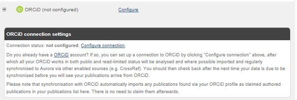 Once you have registered your ORCiD then you need to include it in Search Settings, following these steps. 1.