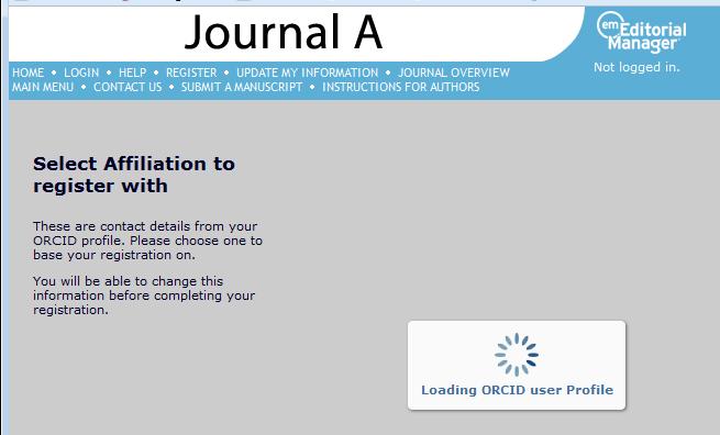 A new Register link can be added to your Web site this effectively combines Existing Person Check with ORCID SSO to