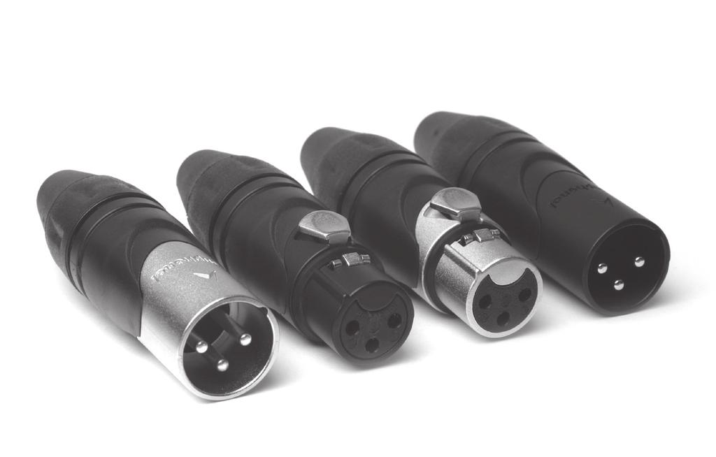 AX SERIES XLR CABLE CONNECTORS The revolutionary AX series of XLR connectors introduce an exciting contemporary look and feel to the professional audio interconnect market.