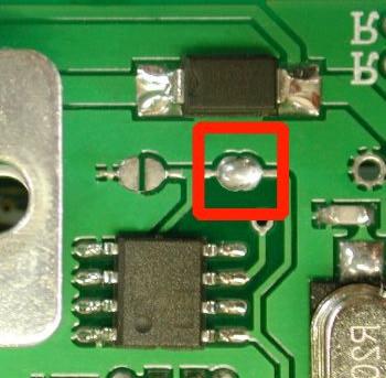UNLOCKED LOCKED To lock down the memory chip, solder the jumper as shown in the LOCKED picture above.