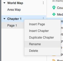 3. Right-click Page 1 and rename it Markers you want the second chapter of your dossier to show a variety of marker types that can be defined