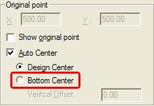 Generations User Guide New Design Center Point: You can now choose your design to start and stop at the bottom and center of your embroidery design.