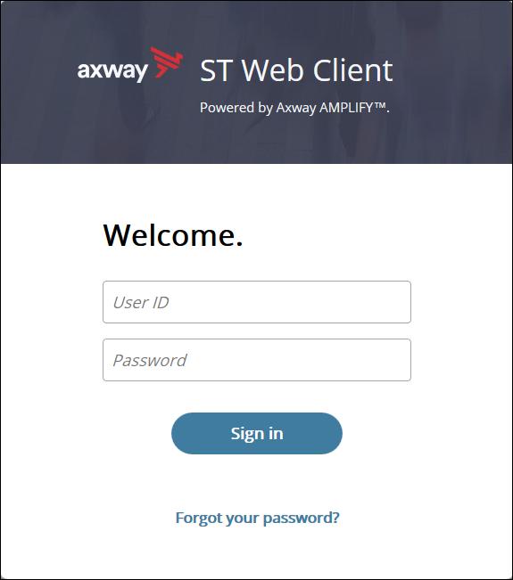 1 Manage ST Web Client A connection URL to paste into your browser. This URL is provided to by your company for connection to the document exchange server. A user name and password.