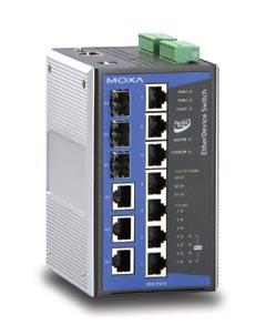 A P P R O V E D Datasheet EDS-P510 Series 7+3G-port Gigabit PoE managed Ethernet switches 4 IEEE 802.3af-compliant PoE and Ethernet combo ports Provides up to 15.