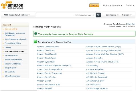 1. Se^ng up AWS account Sign up/in: h`ps://aws.amazon.