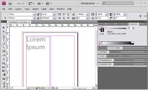 Project 3 guide Adobe InDesign CS4 Document windows display document pages for the files you re currently working on.