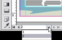 Project 3 guide Adobe InDesign CS4 Navigating through the pages in your document You can turn pages by using the Pages panel, the page buttons at the bottom of