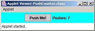 Creating GUIs The PushCounter Program To create a program with a GUI: define and set up the components create listener objects set up the relationships between the listeners and the components which