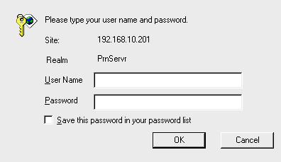 User Name: You must be input the default administration user name, admin as login user name. Password: The default password is empty.