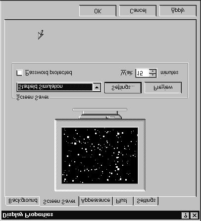 Windows NT Basics Lesson 19 - Customizing the Display Changing your screen saver " Windows NT provides several screen savers, but does not install all the screen savers by default.