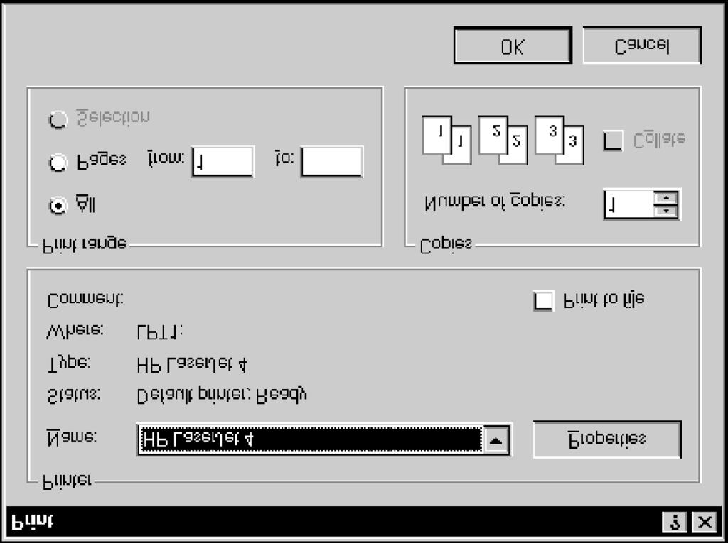 Windows NT Basics Lesson 7 - Using Menus and Dialog Boxes The Print Help dialog box " Windows NT includes common dialog boxes that are used by various Windows applications.