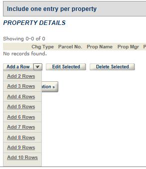 CREATING THE LANDLORD REGISTRATION 3. Entering the property details At this stage, applicants will input the details of the rental properties.