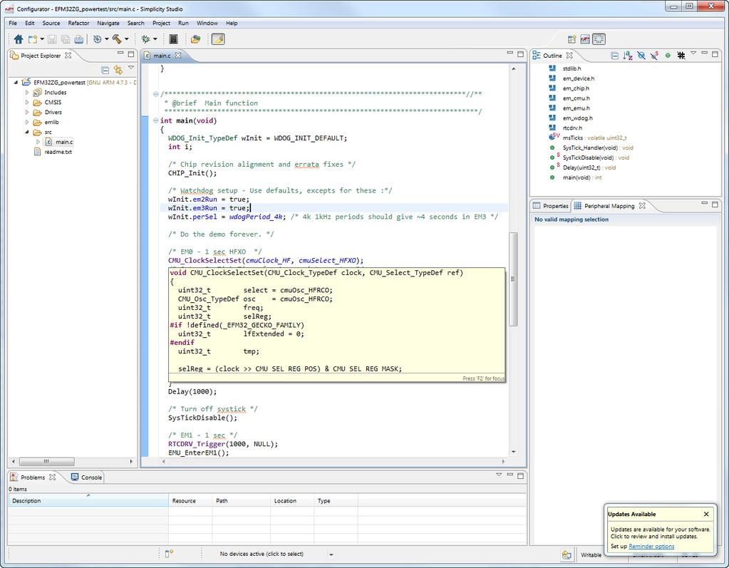 4. Simplicity IDE The Simplicity IDE is an Eclipse-based Integrated Development Environment (IDE) enabling