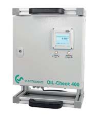 OIL-Check 400 stationary solution with DS 400 OIL-Check 400 residual oil content measurement of the vaporous residual oil content from 0.001 2,5 mg/m³, 3 16 bar.