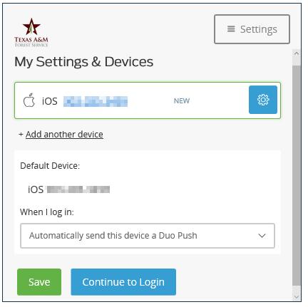 g. Now you have two-factor authentication added to your account! Now you can add another device if you want or set your login preferences.